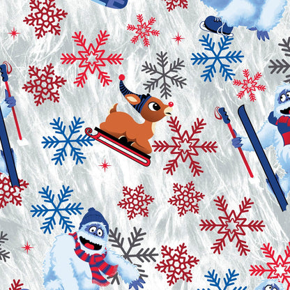 Rudolph Tooniforms Licensed Christmas Unisex V Neck Scrub Top TF606 RUBM - Scrubs Select