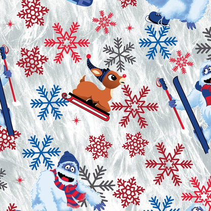 Rudolph Tooniforms Licensed Christmas Unisex V Neck Scrub Top TF606 RUBM - Scrubs Select