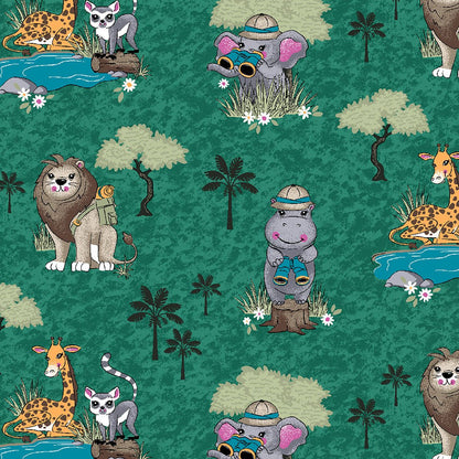 Safari Fun Cherokee Animal Print V Neck Scrub Top CK651 SFFN - Scrubs Select