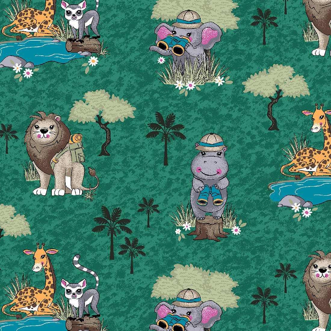 Safari Fun Cherokee Animal Print V Neck Scrub Top CK651 SFFN - Scrubs Select