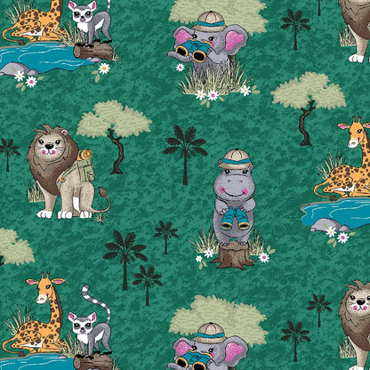 Safari Fun Cherokee Animal Print V Neck Scrub Top CK651 SFFN - Scrubs Select