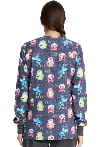 Science Animal Cherokee Print Warm Up Scrub Jacket CK321 SIFR - Scrubs Select