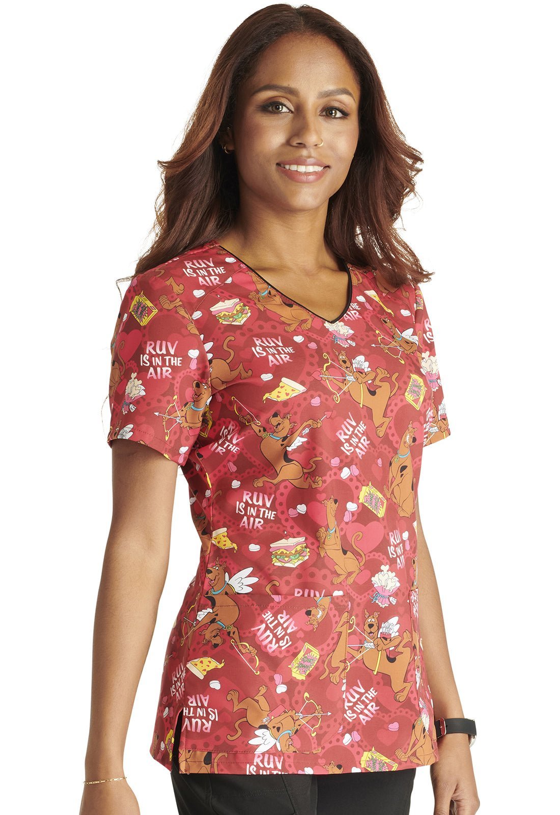Scooby Doo Cherokee Tooniforms V Neck Scrub Top TF659 SDVU - Scrubs Select