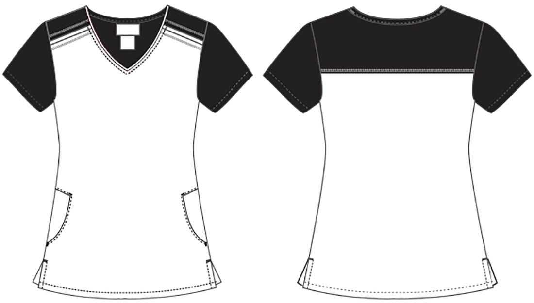 Sesame Street Cherokee Tooniforms Licensed V - Neck Scrub Top TF639 SWCG - Scrubs Select