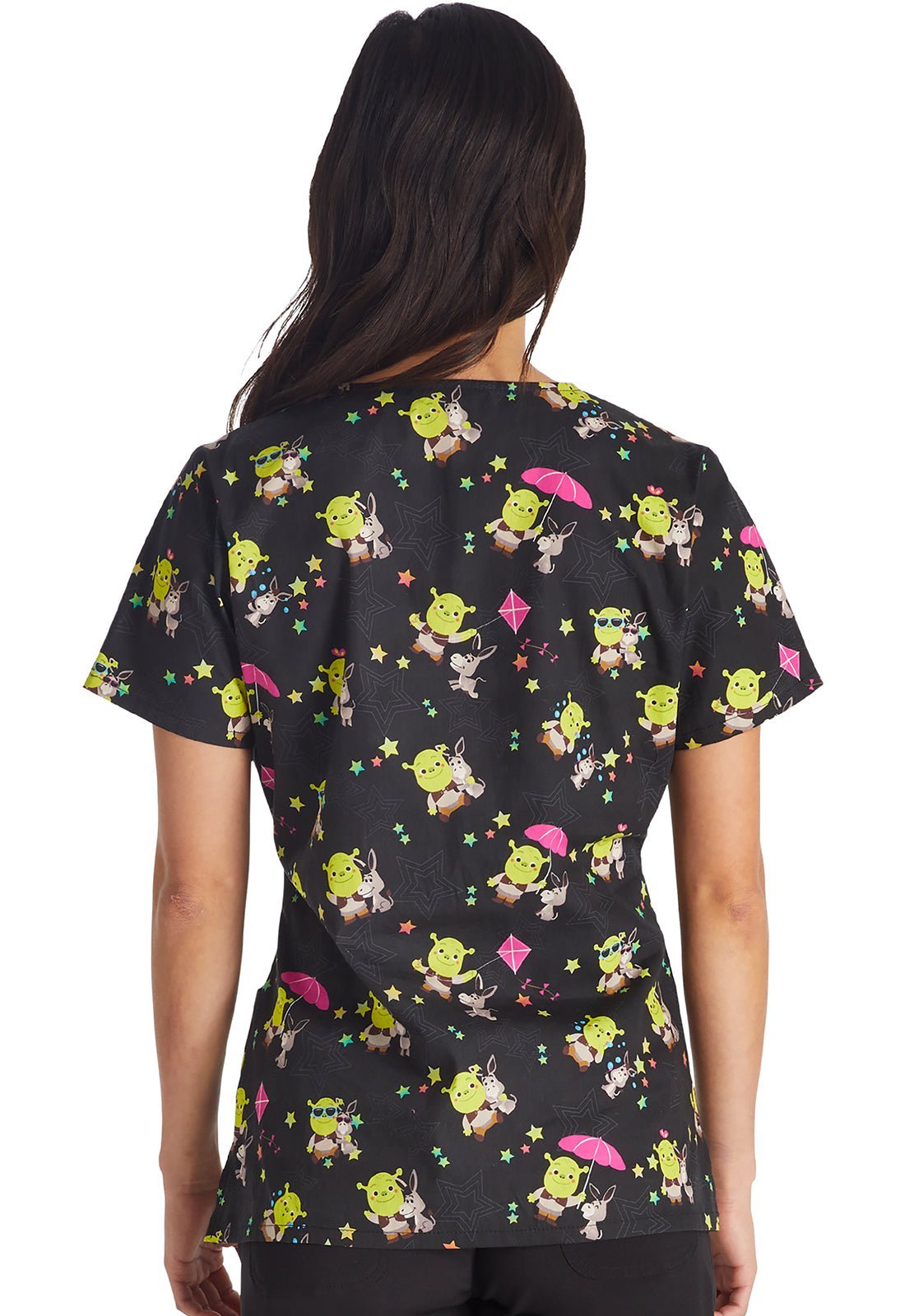 Shrek Tooniforms Dreamworks V Neck Scrub Top TF614 SKSL - Scrubs Select
