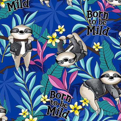 Sloth Print Cherokee V Neck Scrub Top CK652 BTML - Scrubs Select