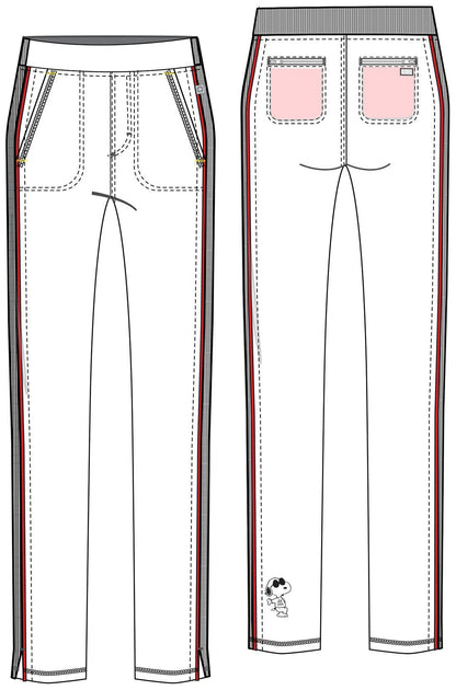 Snoopy Cherokee Infinity Peanuts Pull On Pant CK061A BAPS - Scrubs Select