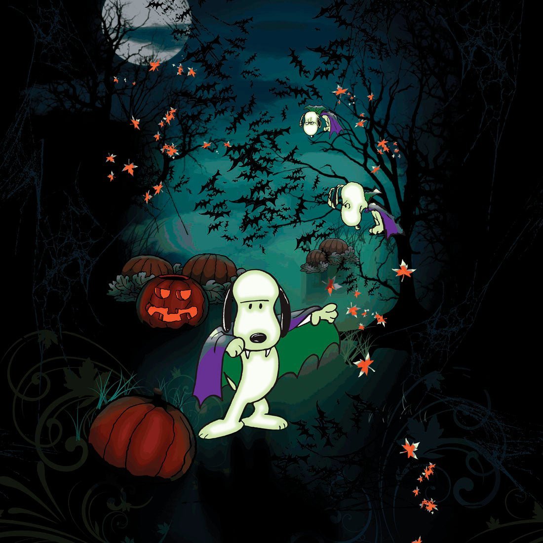 Snoopy Tooniforms Licensed Peanuts Halloween V Neck Scrub Top TF627 PNUL - Scrubs Select