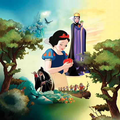 Snow White Tooniforms Licensed V Neck Scrub Top TF637 SNEN - Scrubs Select