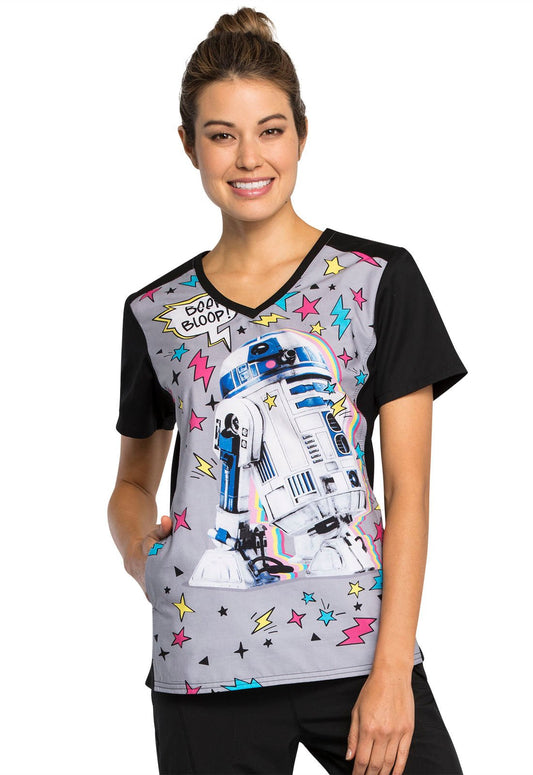 Star Wars Tooniforms Disney V Neck Scrub Top TF622 SREE - Scrubs Select
