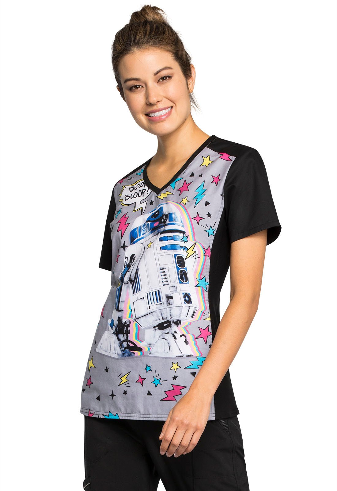 Star Wars Tooniforms Disney V Neck Scrub Top TF622 SREE - Scrubs Select