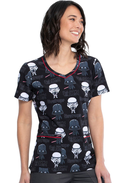 Star Wars Tooniforms Licensed Disney V Neck Scrub Top TF634 SRAE - Scrubs Select