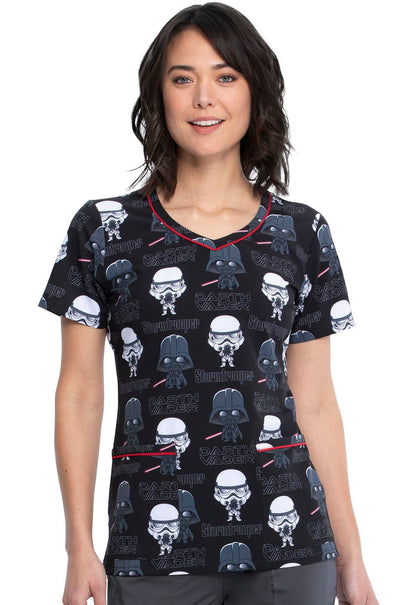 Star Wars Tooniforms Licensed Disney V Neck Scrub Top TF634 SRAE - Scrubs Select