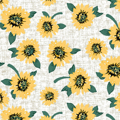 Sunflower Power Dickies Print EDS V Neck Scrub Top DK717 SFPO - Scrubs Select