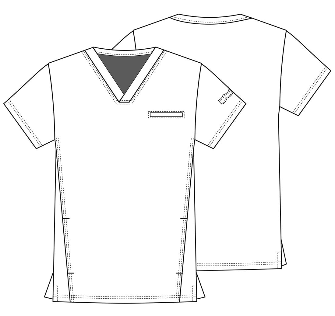 The Flash Tooniforms DC Comics Men's V Neck Scrub Top TF700 DMGH - Scrubs Select