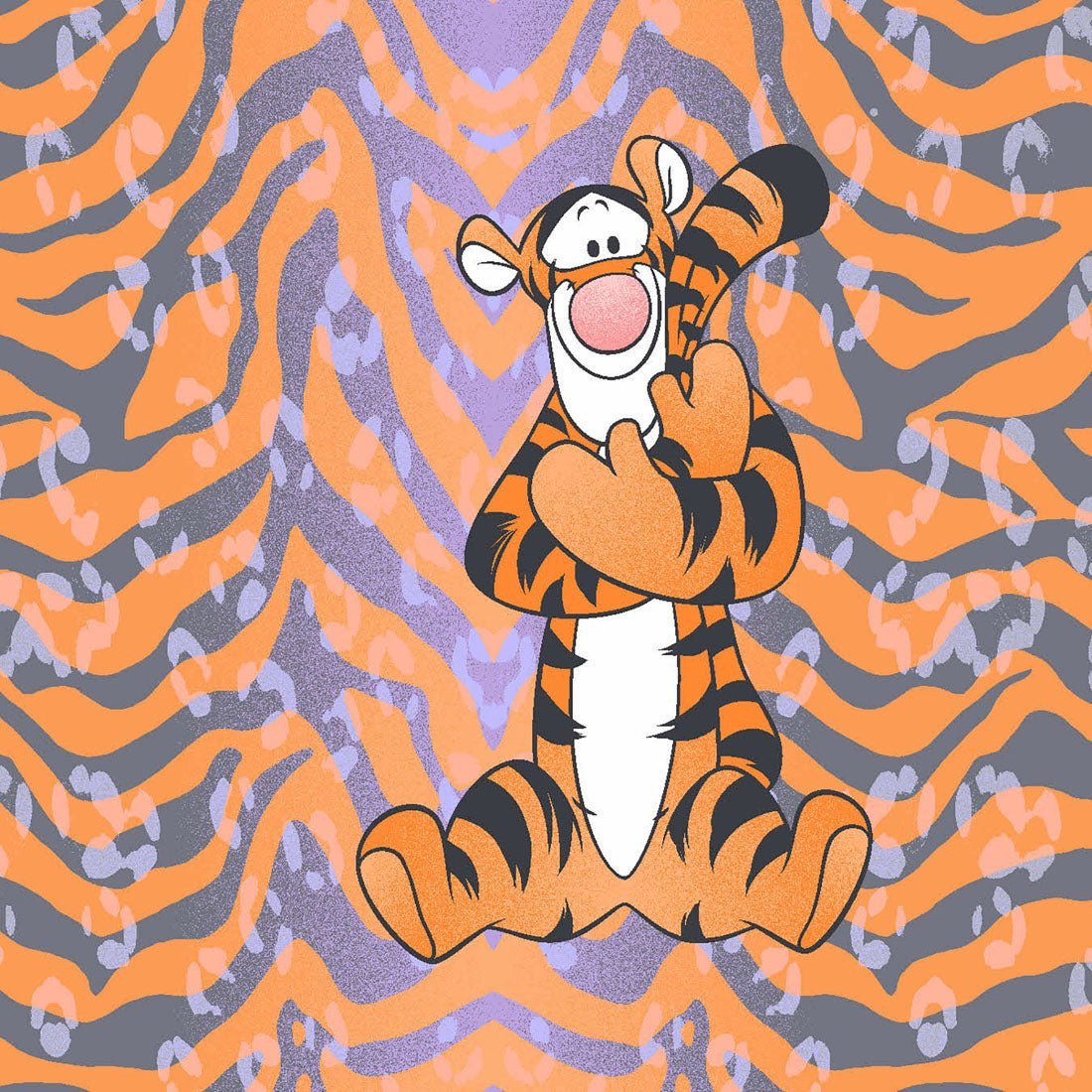 Tigger Cherokee Tooniforms Disney Winnie The Pooh V Neck Scrub Top TF677 PHTI - Scrubs Select