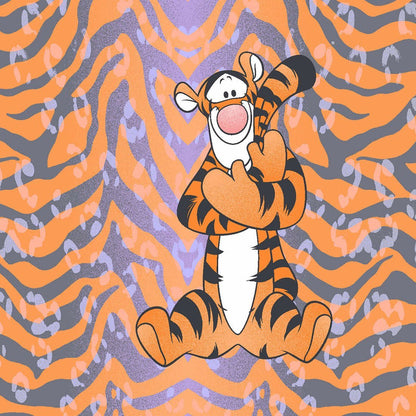 Tigger Cherokee Tooniforms Disney Winnie The Pooh V Neck Scrub Top TF677 PHTI - Scrubs Select