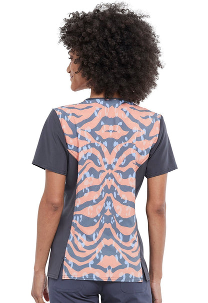 Tigger Cherokee Tooniforms Disney Winnie The Pooh V Neck Scrub Top TF677 PHTI - Scrubs Select