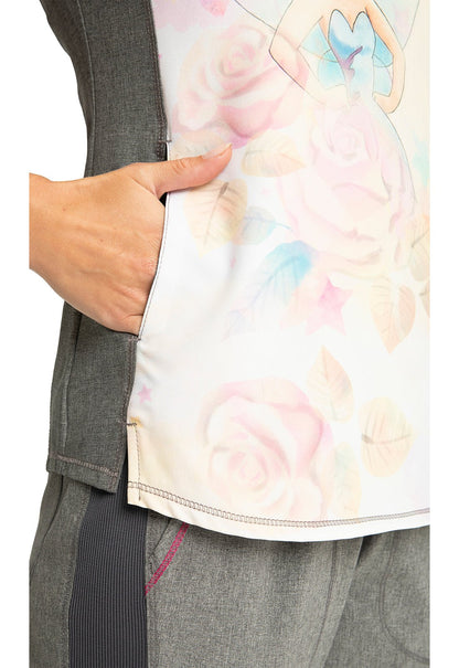 Tinker Bell Tooniforms Disney V Neck Scrub Top TF782 TBFY - Scrubs Select