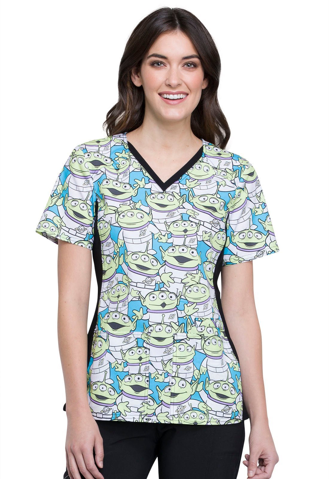 Toy Story Tooniforms Licensed Disney V - Neck Scrub Top TF648 TSAL - Scrubs Select