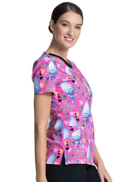 Trolls Tooniforms V Neck Medical Scrub Top TF646 TODD - Scrubs Select