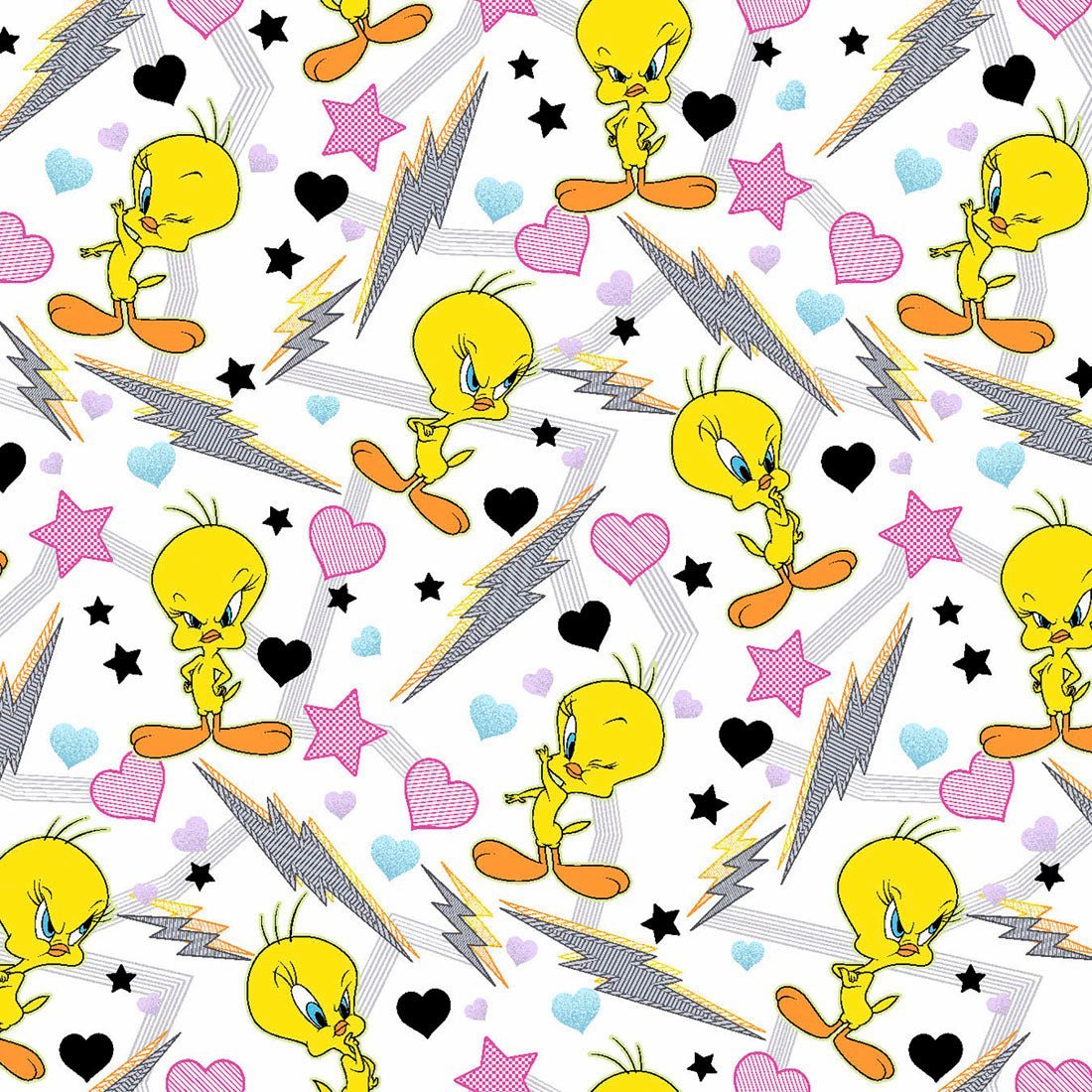 Tweety Cherokee Tooniforms Looney Tunes V Neck Scrub Top TF776 LTET - Scrubs Select