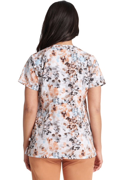 Water Color Healing Hands Limited Edition Zip Front Scrub Top HH900X WACO - Scrubs Select