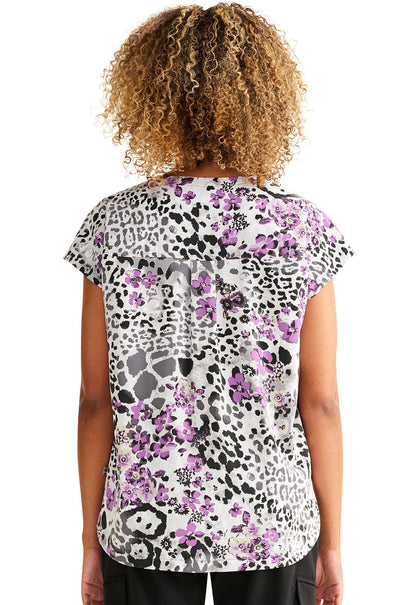 Wild Beautiful Healing Hands Limited Edition Zip Front Scrub Top HH904 WNBT - Scrubs Select