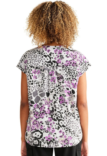 Wild Beautiful Healing Hands Limited Edition Zip Front Scrub Top HH904 WNBT - Scrubs Select