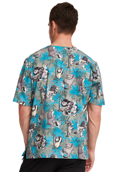 Wild Rumpus Tooniforms Where The Wild Things Are Unisex V-Neck Scrub Top TF606 WDUP - Scrubs Select