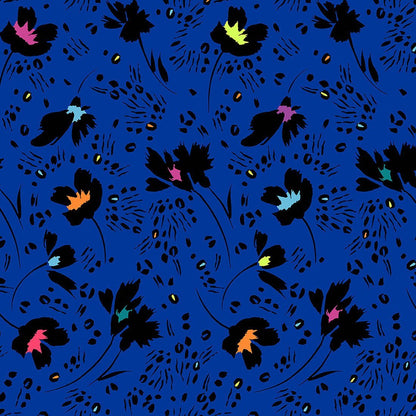 Wildflower Frenzy Cherokee Print V Neck Scrub Top CK634 WDFZ - Scrubs Select