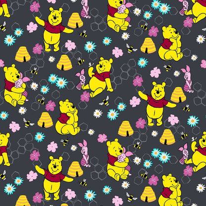 Winnie The Pooh Cherokee Tooniforms Disney V Neck Scrub Top TF659 PHKN - Scrubs Select