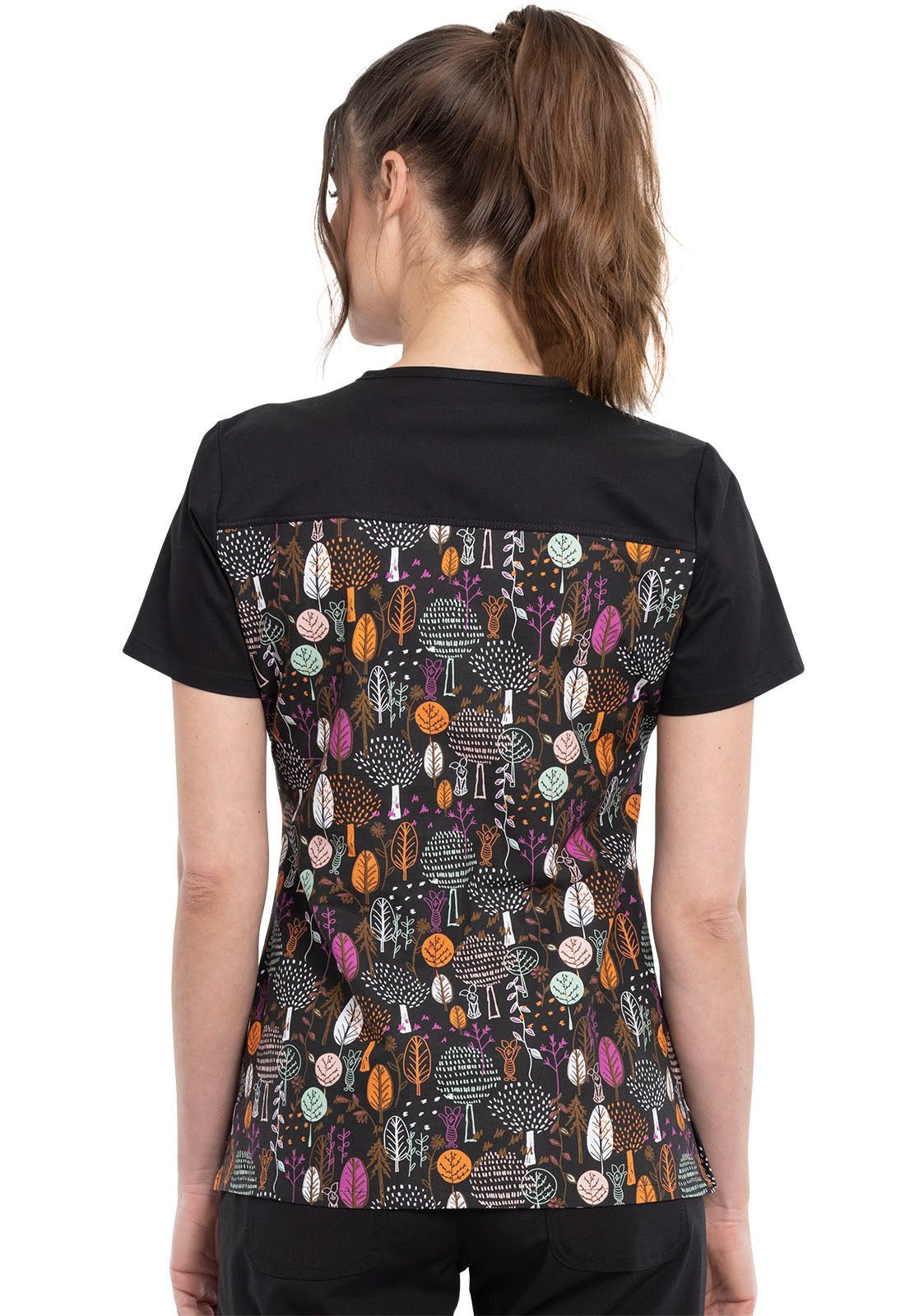Winnie The Pooh Tooniforms Licensed Disney V - Neck Scrub Top TF639 PHSR - Scrubs Select