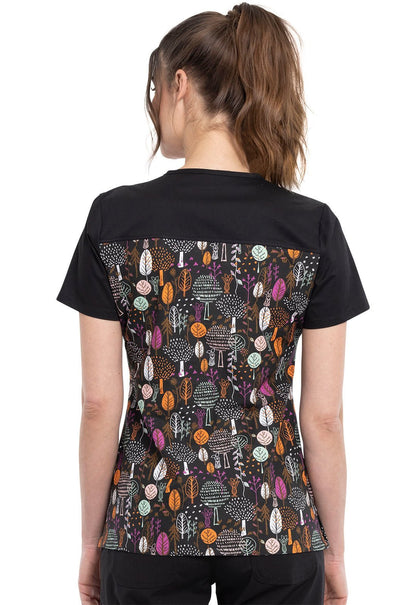 Winnie The Pooh Tooniforms Licensed Disney V - Neck Scrub Top TF639 PHSR - Scrubs Select