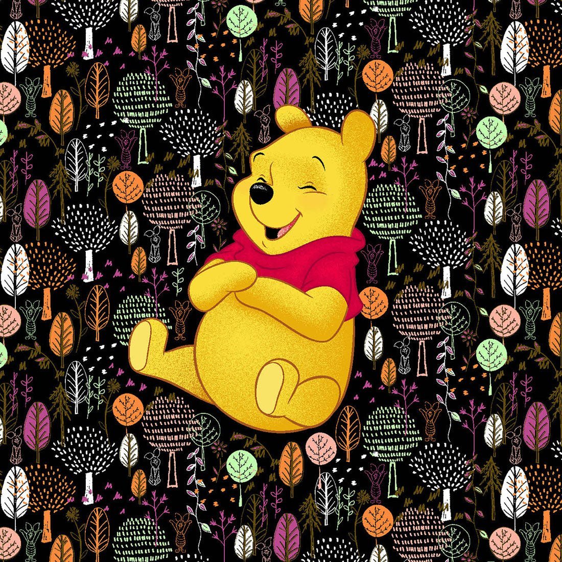 Winnie The Pooh Tooniforms Licensed Disney V - Neck Scrub Top TF639 PHSR - Scrubs Select
