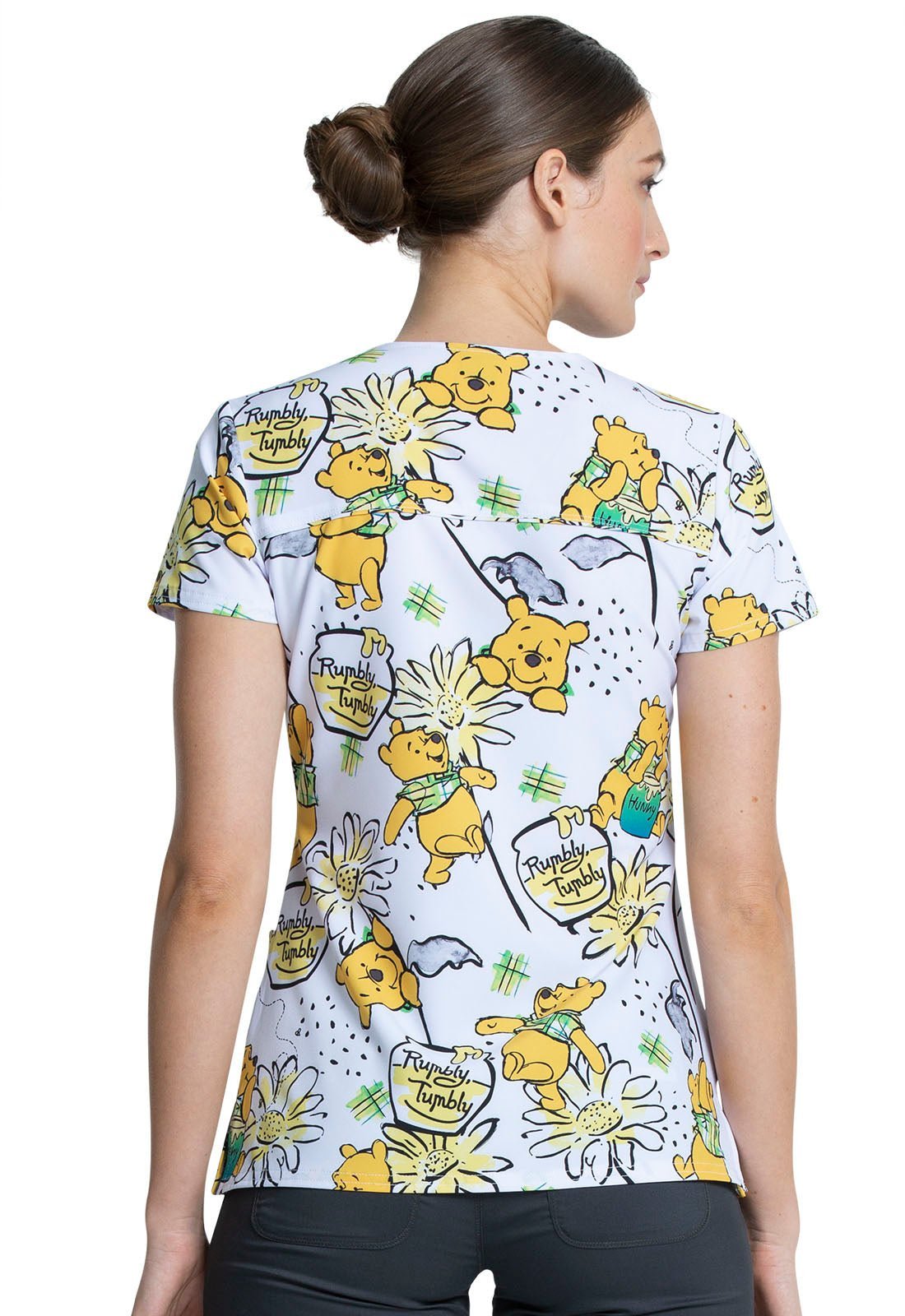 Winnie The Pooh Tooniforms V Neck Scrub Top TF699 PHLY - Scrubs Select