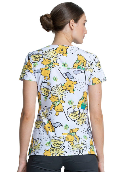 Winnie The Pooh Tooniforms V Neck Scrub Top TF699 PHLY - Scrubs Select