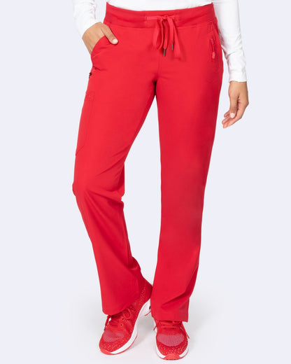 Zavate Ava Yoga Pant 3018 in Coral, Fuchia, Red - Scrubs Select