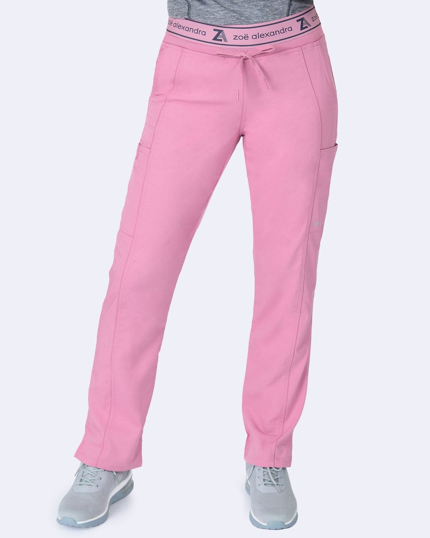 Zavate Greenwich Straight Leg Pant 3027 in Dusty Rose, Red, Sea Foam - Scrubs Select